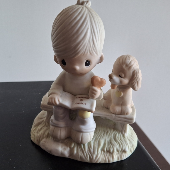 Precious Moments Other - Precious Moments Boy with Puppy Figurine